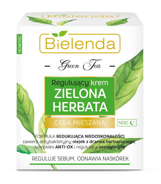 Bielenda Zieleona Herbata Regulujący Krem do Cery Mieszanej na Noc 50ml