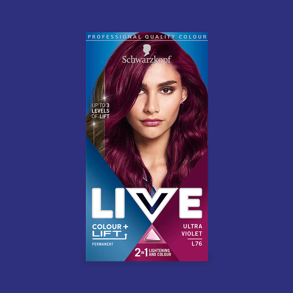 Schwarzkopf Live Intense Colour L76 Ultra Violet 1 Sztuka