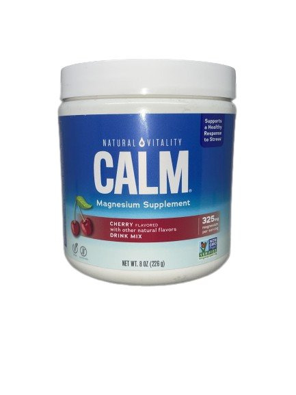 Natural Vitality Calm Magnez w Proszku o Smaku Wiśniowym na Stres i Relaks 226g