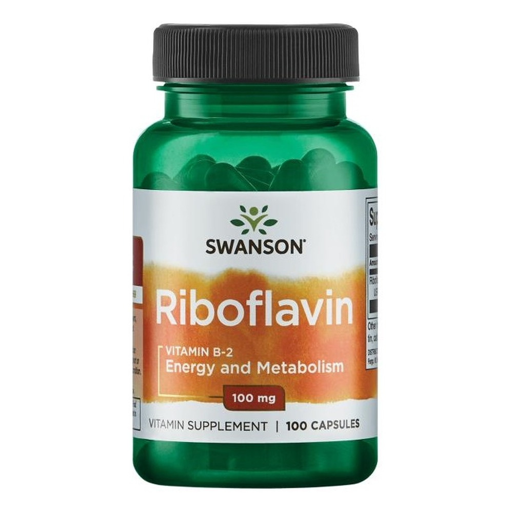 Swanson Riboflavin Vitamin B-2 100mg 100 Capsules