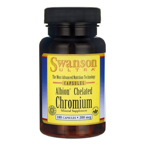 Swanson Albion Chelated Chromium 200mcg 180 Capsules