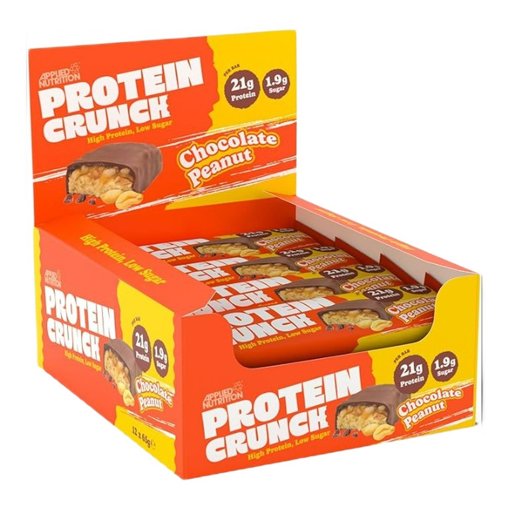 Applied Nutrition Protein Crunch Baton proteinowy, Mleczna czekolada i orzech ziemny 12 x 65g