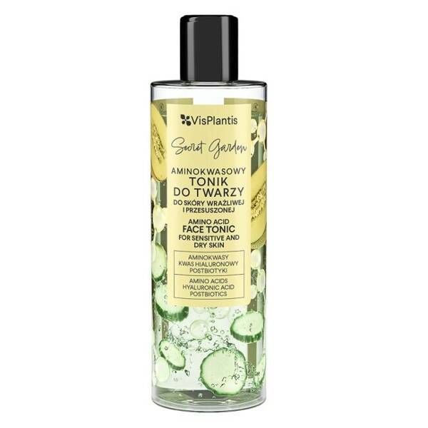 Vis Plantis Secret Garden Aminokwasowy Tonik dla Skóry Wrażliwej i Przesuszonej 200ml