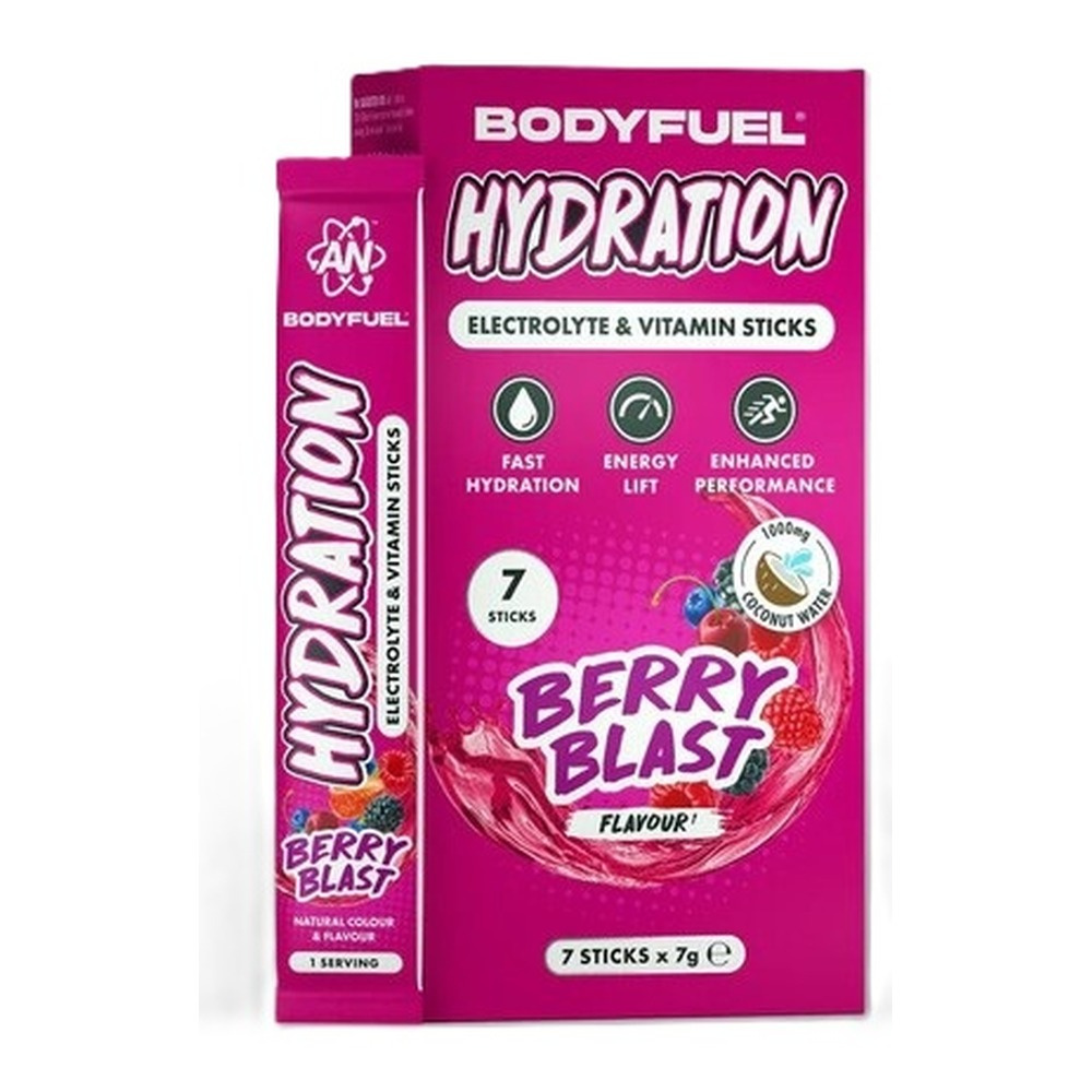 Applied Nutrition Bodyfuel Hydration Elektrolity i witaminy w saszetkach, Owocowy miks 7 x 7g