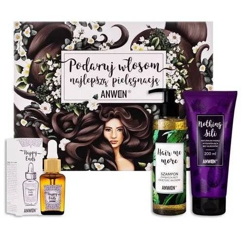 Anwen Gift Set  Zestaw Kosmetyków do Pielęgnacji Włosów Szampon Maska Serum na Końcówki 1 Sztuka Best Before 31.01.25