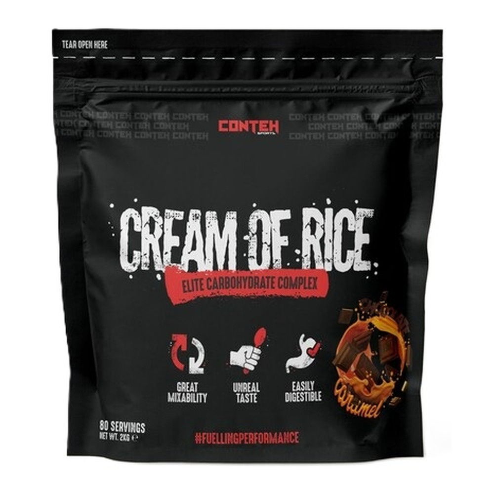 Conteh Sports Cream of Rice Sportowy posiłek węglowodanowy, Czekolada-Karmel 2000g