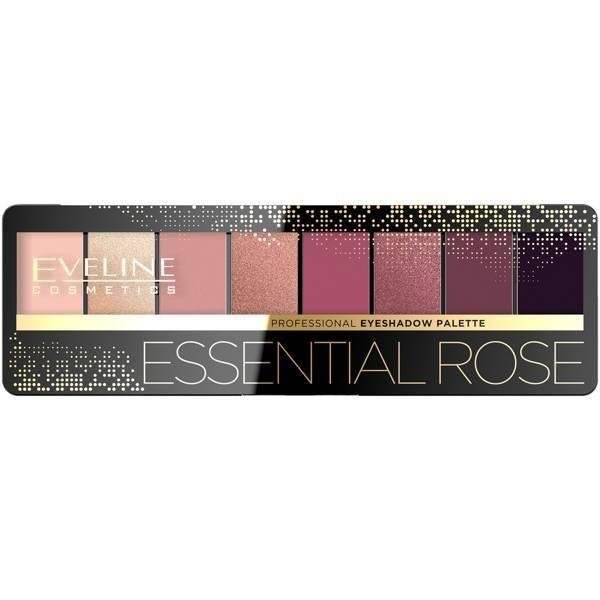 Eveline Eyeshadow Palette 8 Colors Essential Rose 3 Shiny and 5 Matte Shadows 9.6g