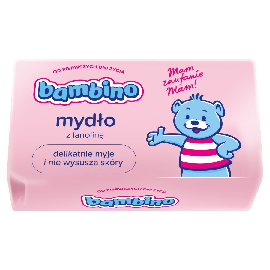 Bambino Care Soap with Lanolin in a Bar for Children and Babies from the First Days of Life 90g
