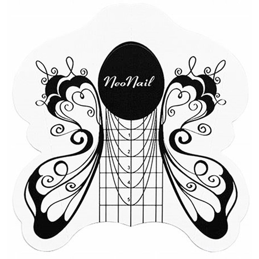 NeoNail Szablon do Przedłużania Paznokci Motyl 100 Pieces