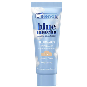 Bielenda Blue Matcha Moisturizing Fluid Mousse 02 Natural Cloud 30g