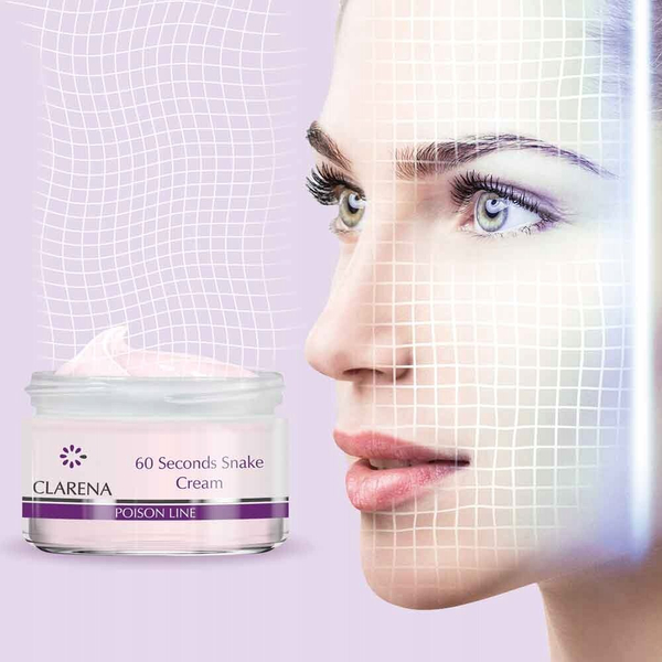 Clarena Poison Line 60 Seconds Luxury Anti-Wrinkle Snake Venom Cream for Mature Skin 50ml