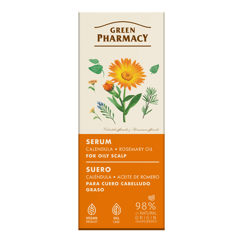 Green Pharmacy Serum for Oily Scalp Calendula and Rosemary Oil 100ml