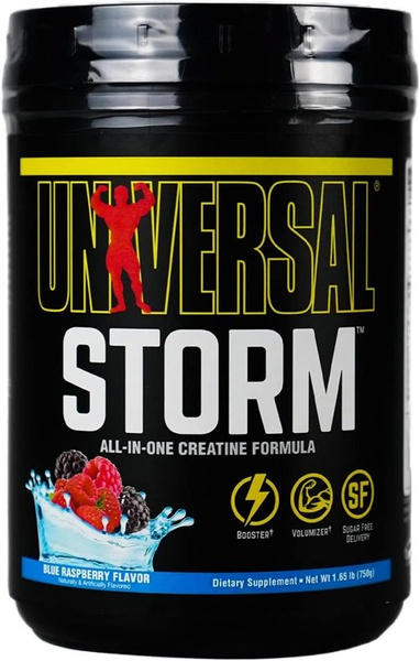 Universal Nutrition Storm, Blue Raspberry - 750g