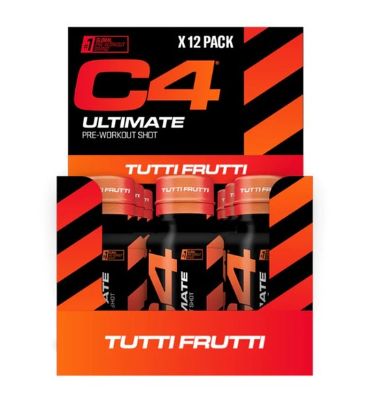 Cellucor C4 Ultimate Shot Przedtreningowy Tutti Frutti Dla Intensywnych Treningów 12 x 60ml