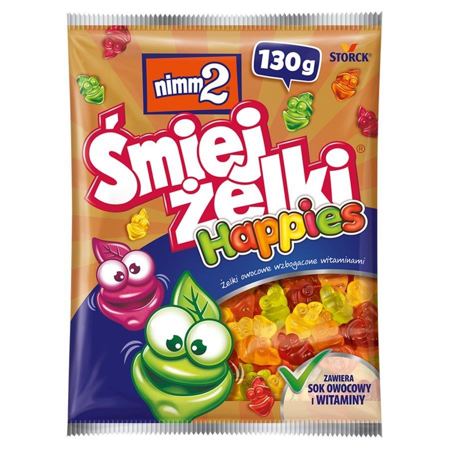 Nimm2 Śmiejżelki Happies Żelki Owocowe Wzbogacone Witaminami 130g