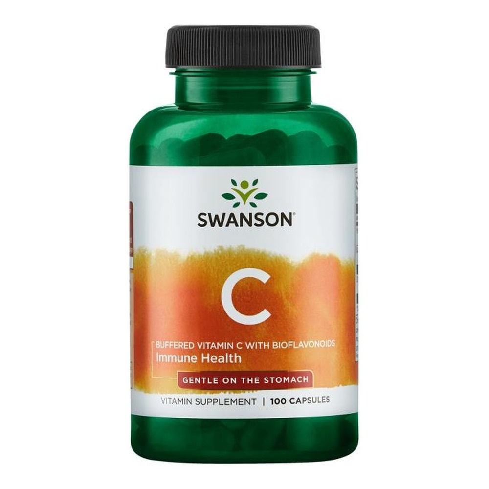 Swanson Buffered Vitamin C with Bioflavonoids 100 Kapsułek