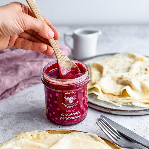 Pasieki Sadowskich Honey with Black Currant 430g