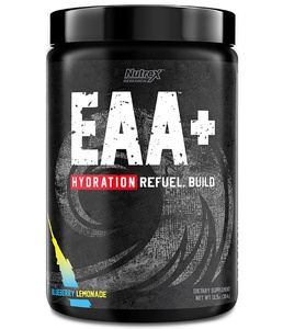 Nutrex EAA + Hydration EAA Amino Acids with Electrolytes for Muscle Recovery and Hydration Blueberry Lemonade 390g