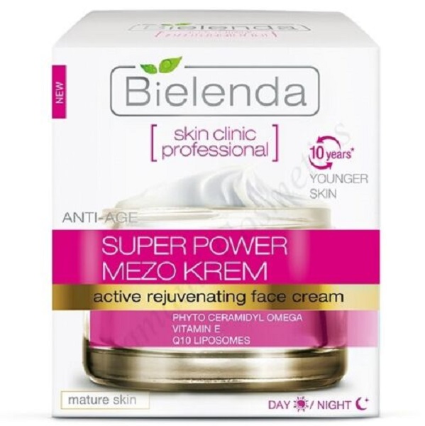 Bielenda Skin Clinic Profesjonalny Krem ​​do Twarzy na Dzień i na Noc z Fitoamidamidem Omega i Q 10 50ml