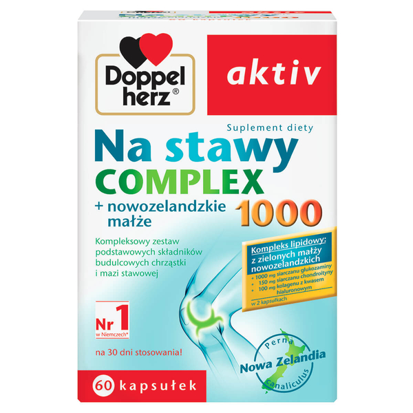 Doppelherz Aktiv na Stawy Complex 1000 New Zealand Mussels 60 Capsules