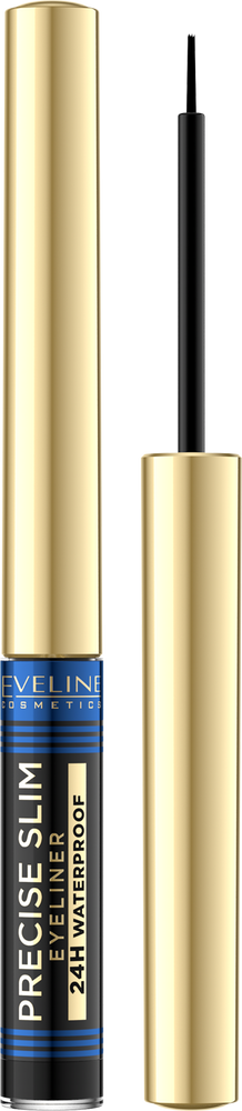 Eveline Precise Slim Ultra-Precise Eye Liner Black 24H Waterproof 2ml