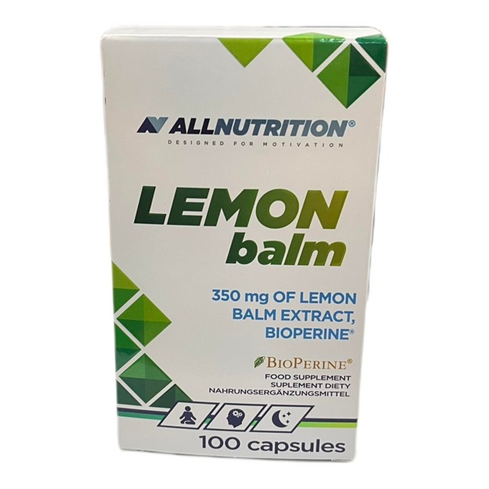 Allnutrition Lemon Balm 350mg Ekstrakt z Melisy Lekarskiej 100 Kapsułek