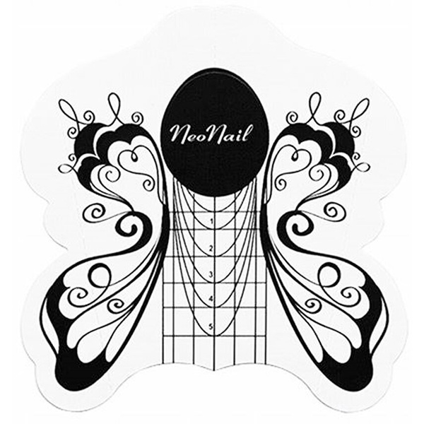 NeoNail Szablon do Przedłużania Paznokci Motyl 100 Pieces