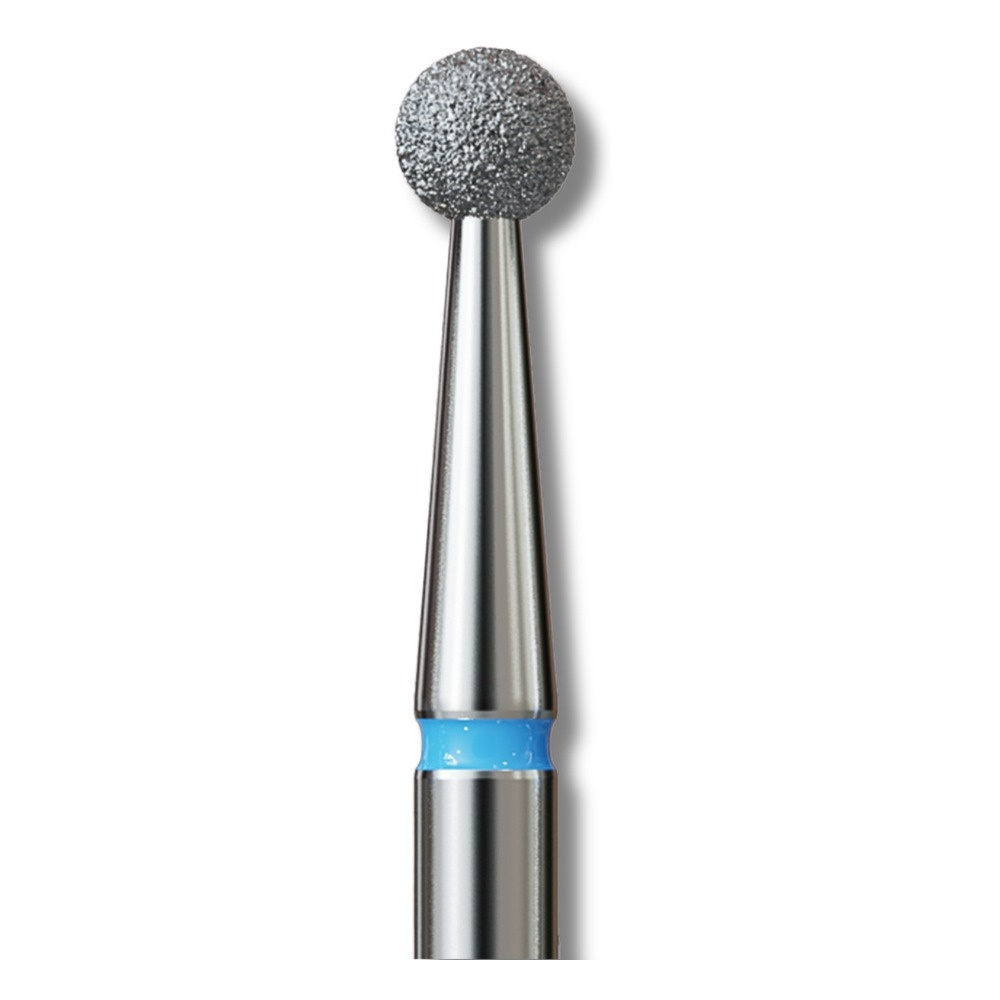 IQ Nails Diamentowy Frez do Paznokci w Kształcie Kuli Średnio Drobny 2,5mm 001.524.025 1 Sztuka