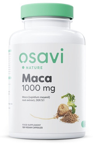 Osavi Maca 1000mg for Sexual Performance and Vitality 120 Vegan Capsules