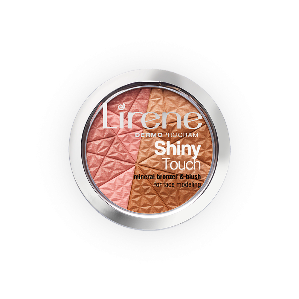 Lirene Shiny Touch Mineralny Bronzer z Różem Modelujący Owal Twarzy  9g