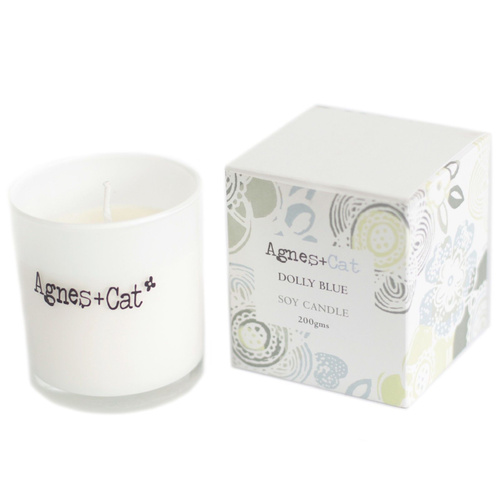 Agnes + Cat Votive Candle - Dolly Blue