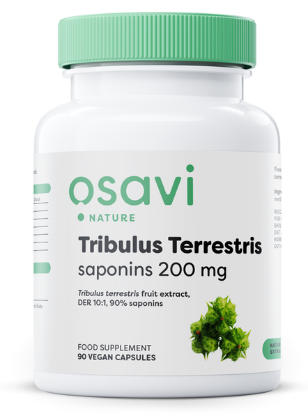 Osavi Tribulus Terrestris Saponins 200mg for Libido and Testosterone Support 90 Vegan Caps