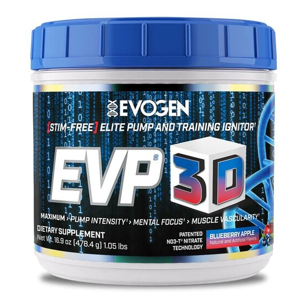 Evogen EVP 3D Przedtreningówka bez stymulantów, Borówka-Jabłko 478g
