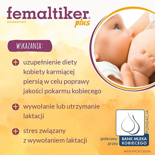 Femaltiker Choco Produkt do Stosowania w Celu Wspomagania Laktacji Smak Czekoladowy 12 Saszetek