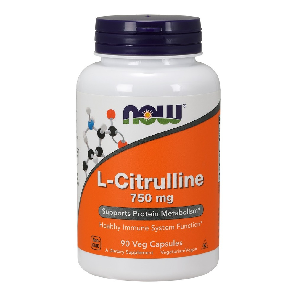 NOW Foods L-Citrulline 750 mg Muscle Performance and Recovery Support 90 Vcaps