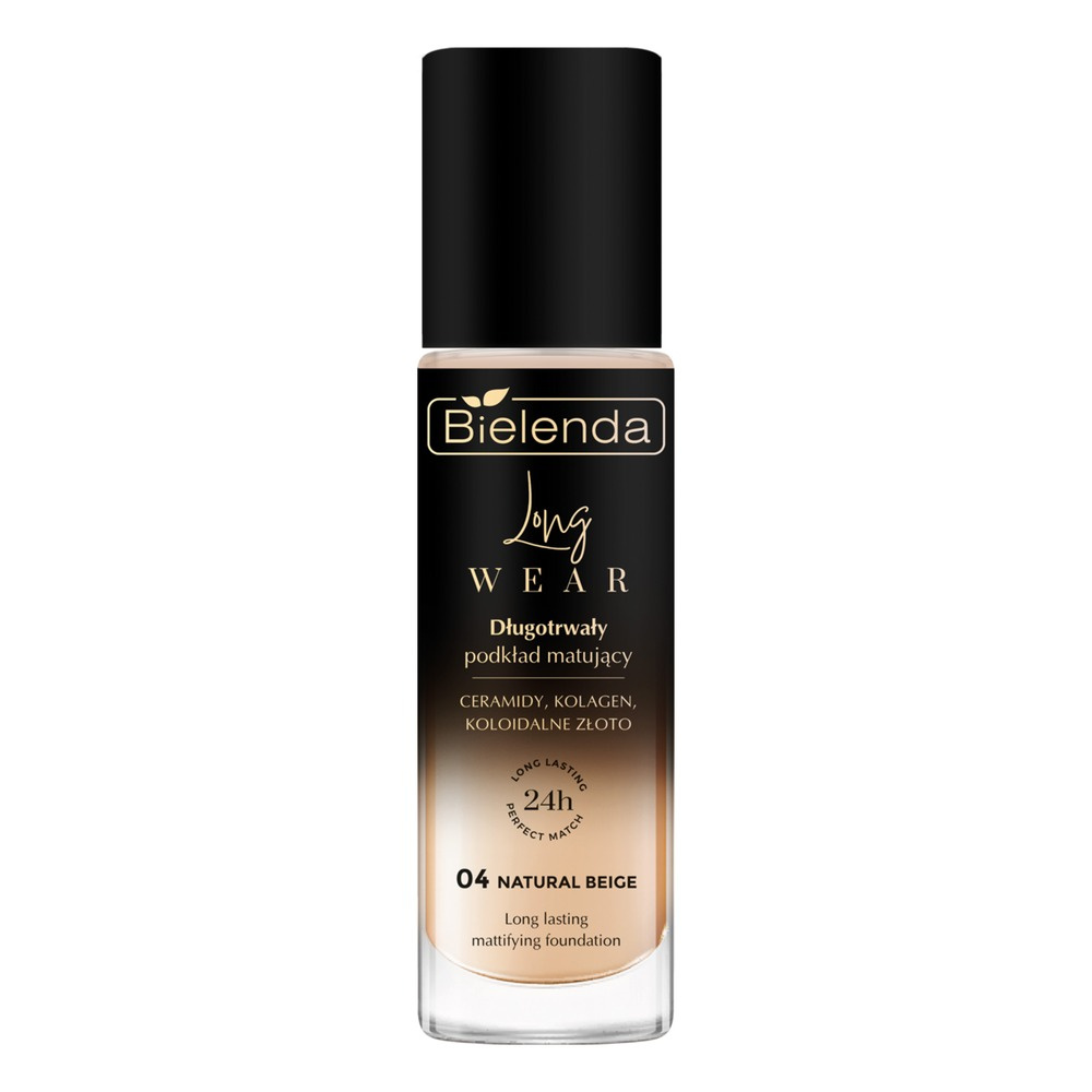 Bielenda Long Wear Long-Lasting Mattifying Foundation 04 Natural Beige 30ml