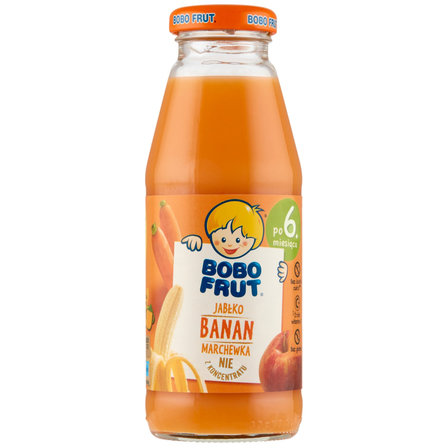 Bobo Frut Nektar Jabłko Banan Marchewka dla Niemowląt po 6. Miesiącu 300ml