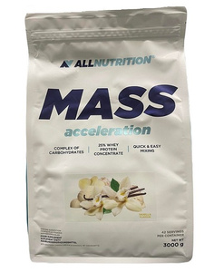 Allnutrition Mass Acceleration Vanilla Kompleks Węglowodanowo - Proteinowy 3000g