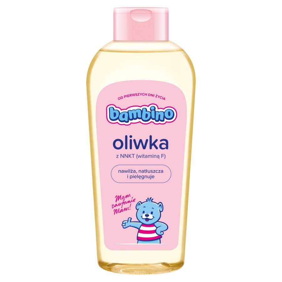 Bambino Nailżająca Pielęgnująca Oliwka z Witaminą F dla Niemowląt od 1 Dnia Życia 300ml