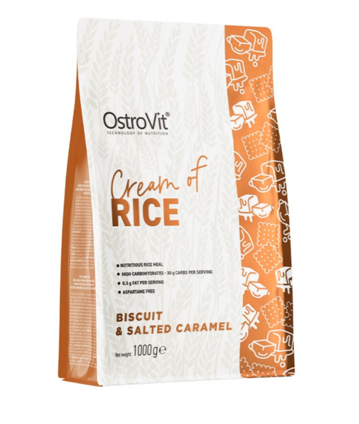 OstroVit Cream of Rice, Biscuit & Salted Caramel - 1000g