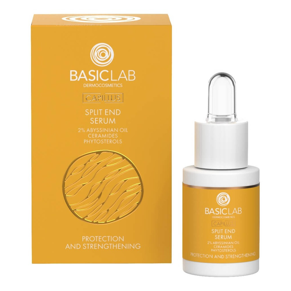 BasicLab Capillus Serum na Końcówki Włosów Ochrona i Wzmocnienie 15ml