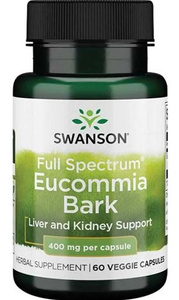 Swanson Full Spectrum Eucommia Bark 400mg 60 Kapsułek