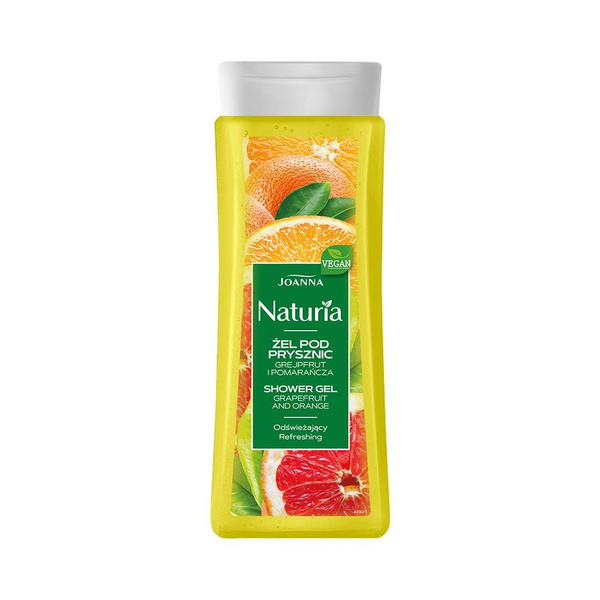 Joanna Naturia Grapefruit and Orange Shower Gel for All Skin Types 300ml