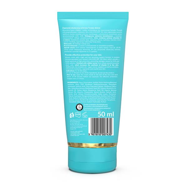 Apis Hello Summer Krem do Opalania Twarzy z Nektarem Komórkowym SPF 50 dla Każdego Rodzaju Skóry 50ml Best Before 28.02.25