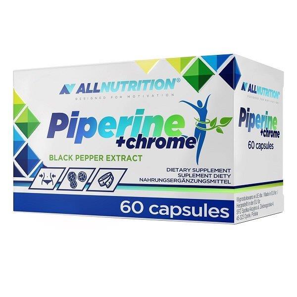 AllNutrition Piperyna + Chrom Ekstrakt z Czarnego Pieprzu na Metabolizm i Zmniejszenie Apetytu 60 Kapsułek