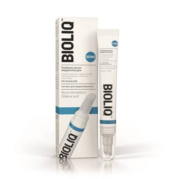 Bioliq Dermo Punktowe Serum Depigmentacyjne SPF20 - Najlepszy Serum na Przebarwienia i Nierówny Koloryt, 10 ml