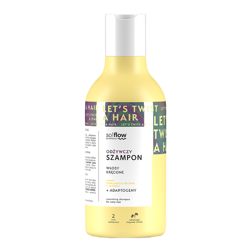 So!Flow Odżywczy Szampon dla Włosów Kręconych o Zapachu Melona i Aloesu 400ml