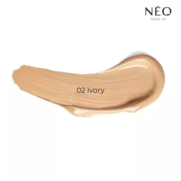 Neo Makeup Intense Serum Sheer SPF 30 Moisturizing Foundation No. 02 Ivory with Glass Skin Effect 30ml
