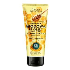 Barwa Naturalna Wygładzająca Odżywka Miodowa dla Włosów Zniszczonych i Łamliwych 200ml