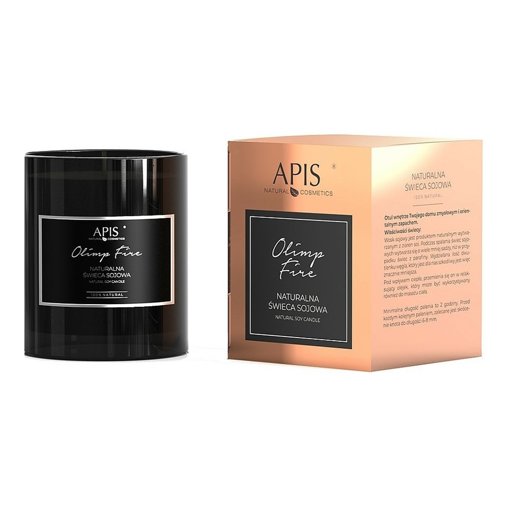 Apis Olimp Fire Naturalna Świeca Sojowa 100% 220g